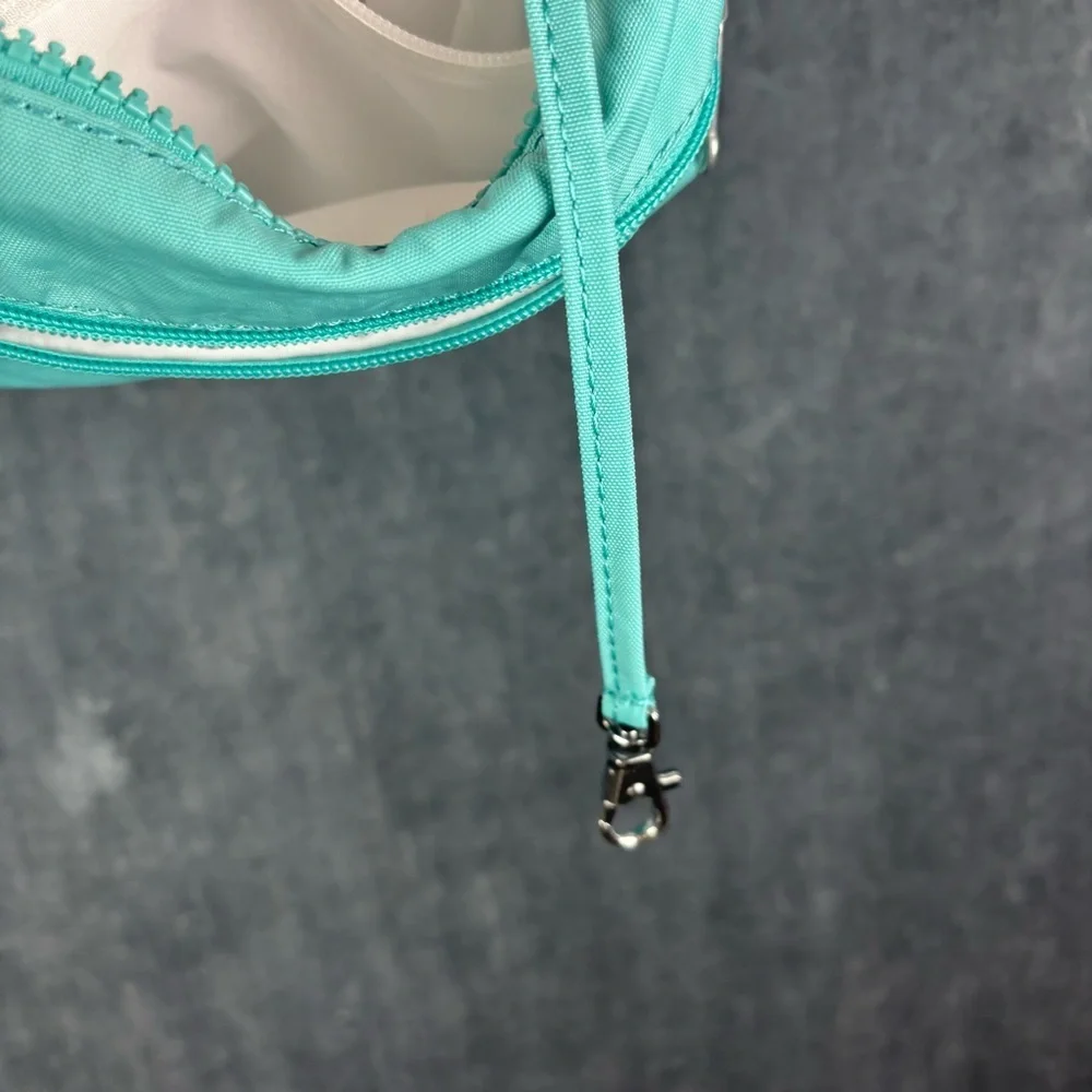 EUC Kipling Alvar multi-pocket Crossbody Bag in Mint Green Perfect condition! - Picture 10 of 15